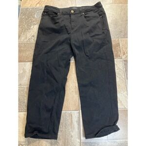 Jones New‎ York Lexington Capri Black Classic Stretch Women's Size 12